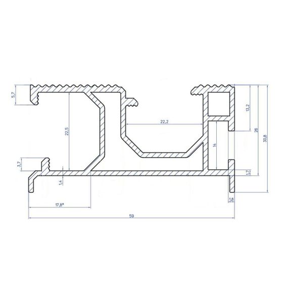 Монтажный профиль 3,1 метра, фото №844902945
