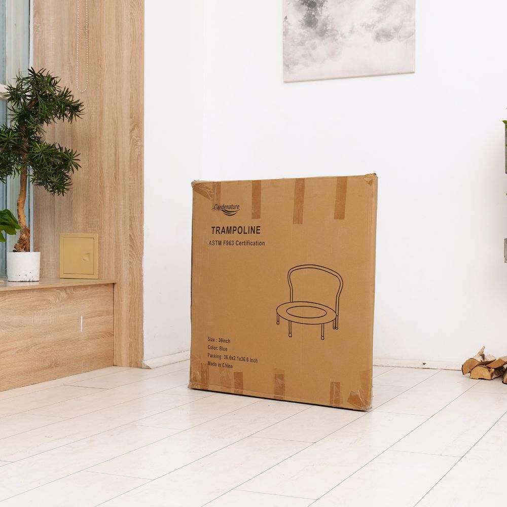 Батут с поручнем DFC Gardenature 36&amp;#039;&amp;#039; синий