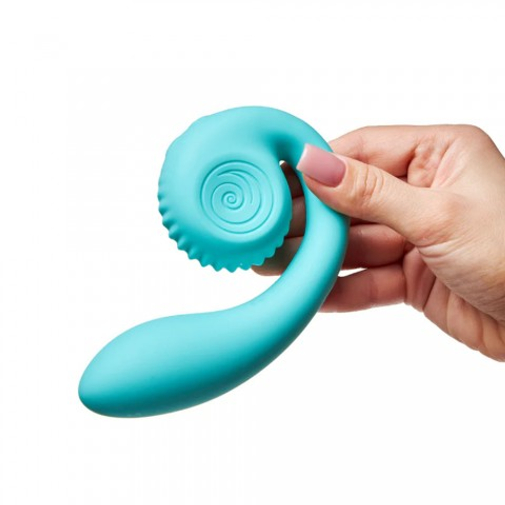 Двойной стимулятор точки G SVibe Snail GIZI цвет тиффани