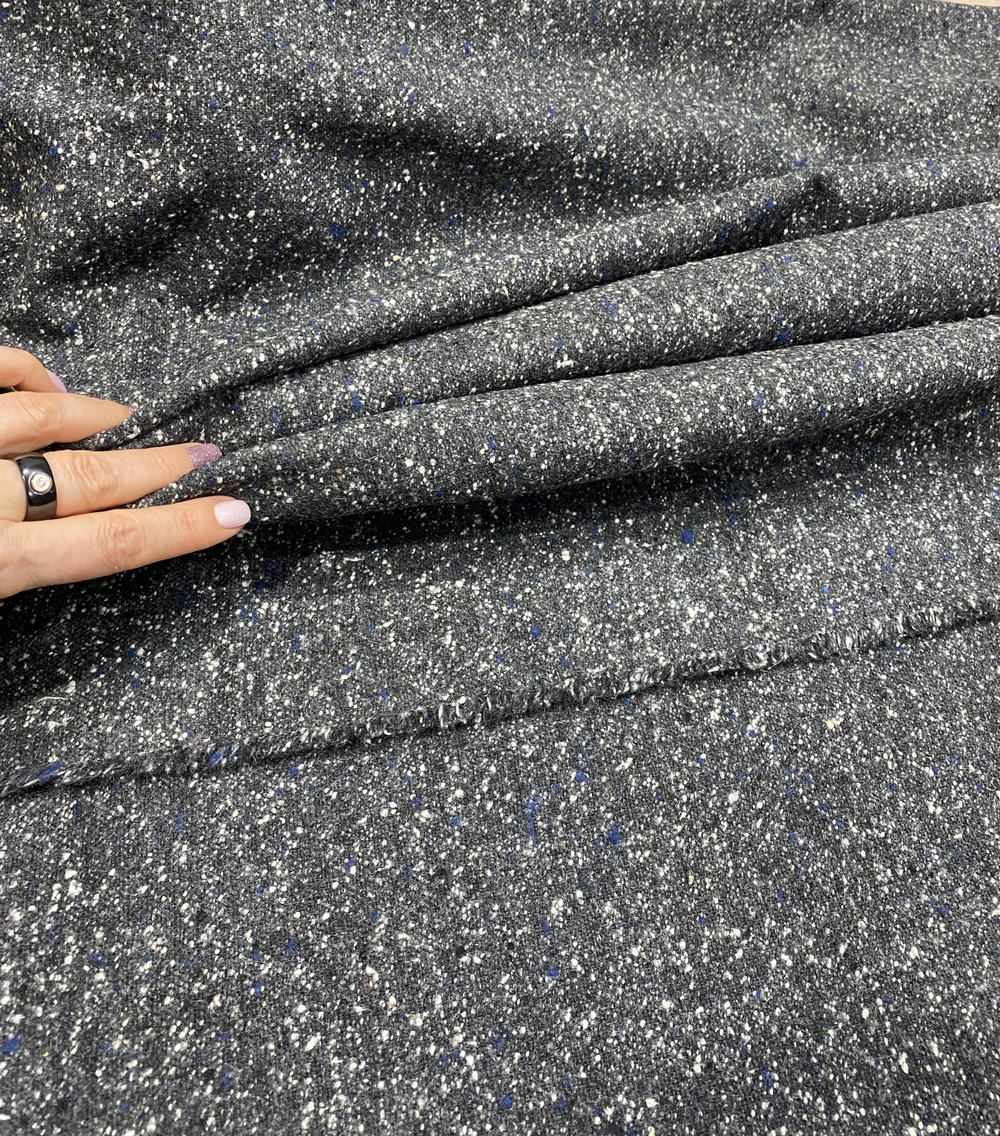 Ткань костюмная Твид 1 м (Италия) 80% шерсть 20% хлопок ш-150см