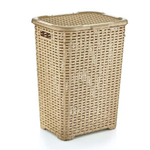 Корзина для белья Плетеная 45 лт крем