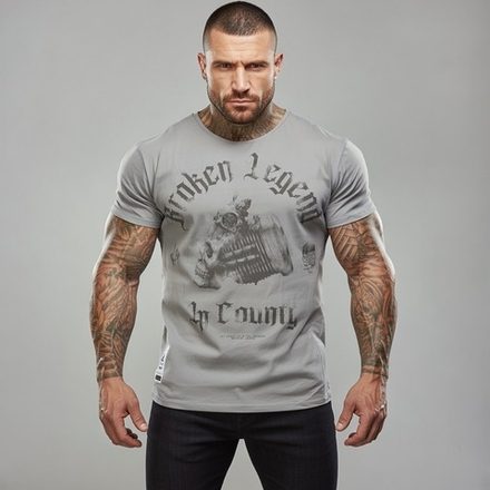 Футболка серая Yakuza Premium BL 201