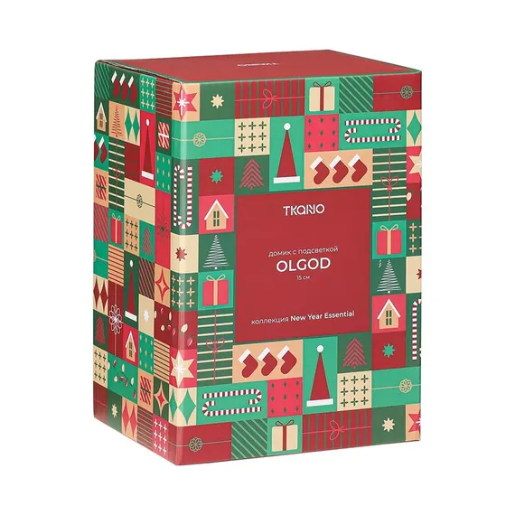 Домик с подсветкой olgod из коллекции new year essential, 15см