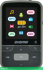 MP3-плеер Digma Z4 BT 16Gb черный