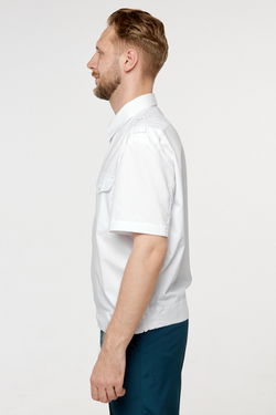 Рубашка МЧС мужская белая, короткий рукав