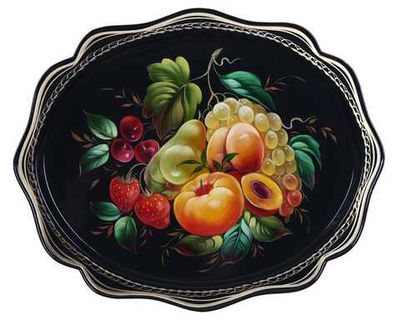 Zhostovo metal tray A15D180526232