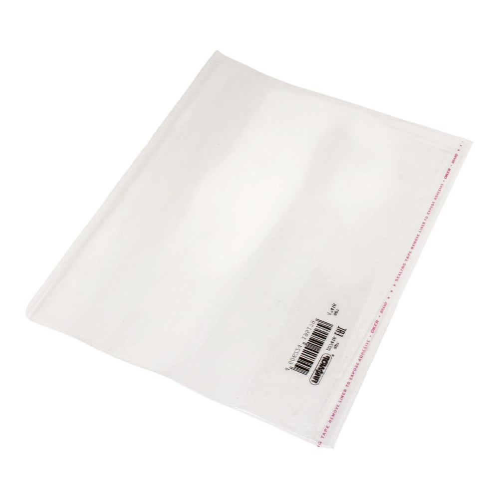 Обложка ПП со штрихкодом для учебников мл. классов, КЛЕЙКИЙ КРАЙ, 70 мкм, 265х450мм, ПИФАГОР, 227416