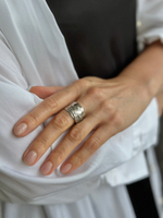 Кольцо Цветы России из Эко - коллекции 142791-04-0 размер 18,5