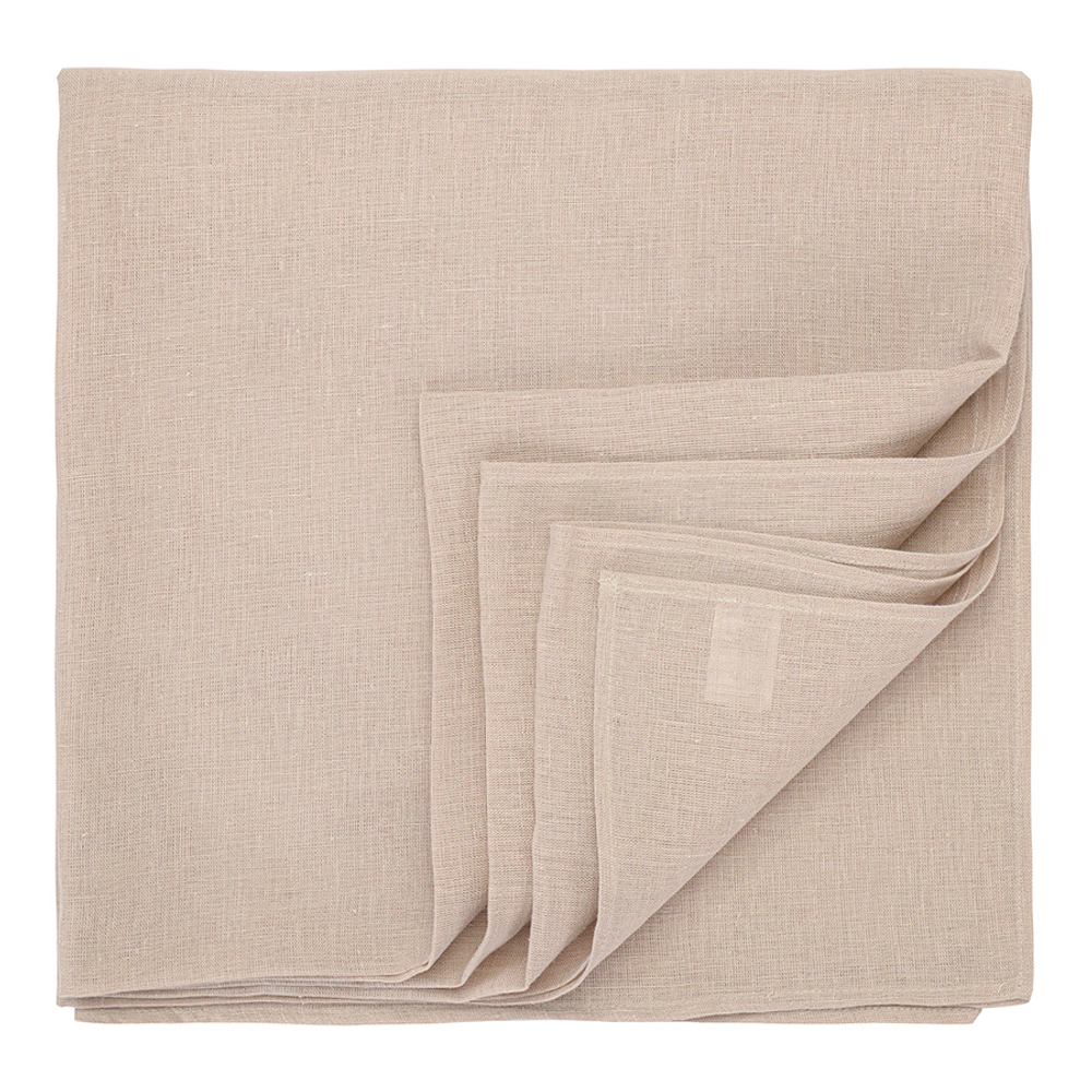 Скатерть из стираного льна бежевого цвета из коллекции essential, 150х250 см