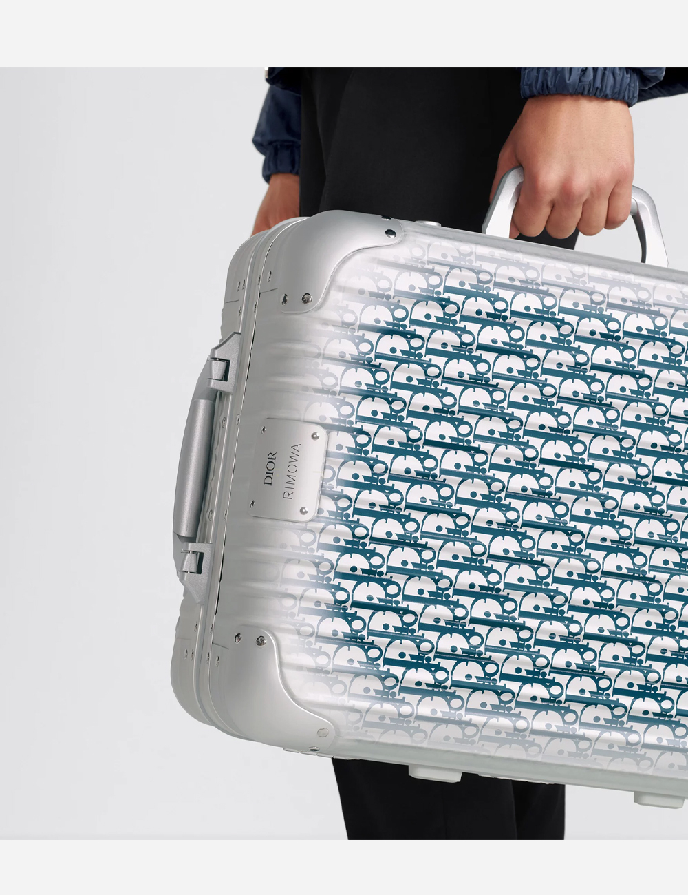 Чемодан Dior x Rimowa Original Cabin "Silver"