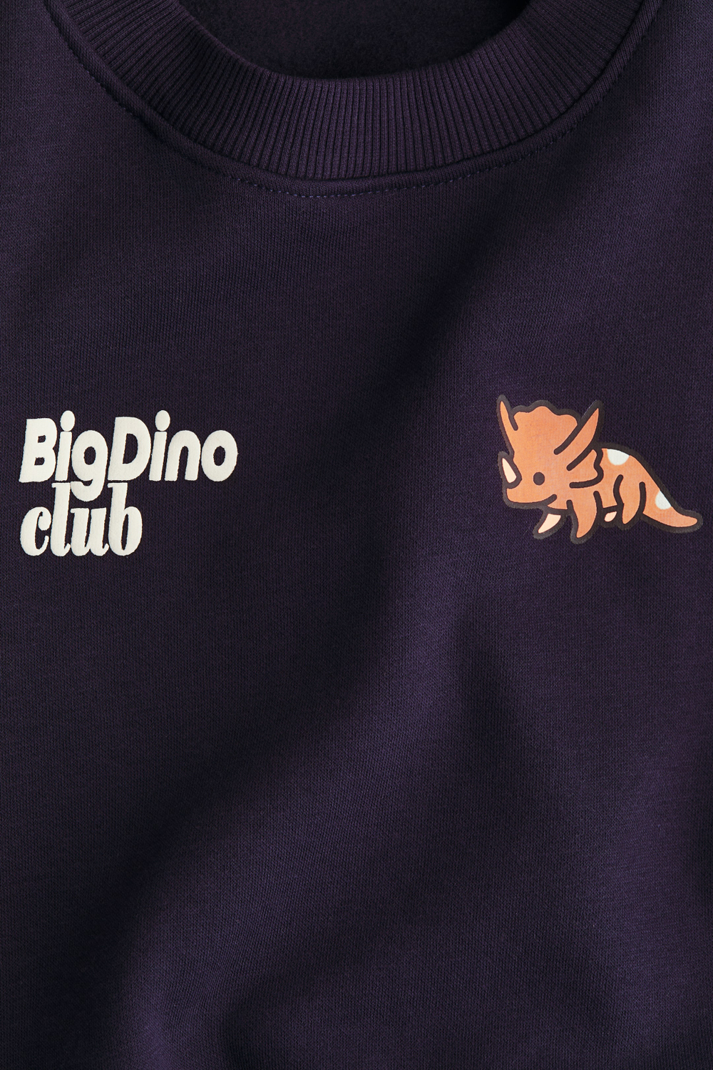 H&M Толстовка с принтом, темно-синий