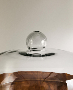 Zara Home сервировочная подставка из стекла, цвет бежевый, 33.5 см