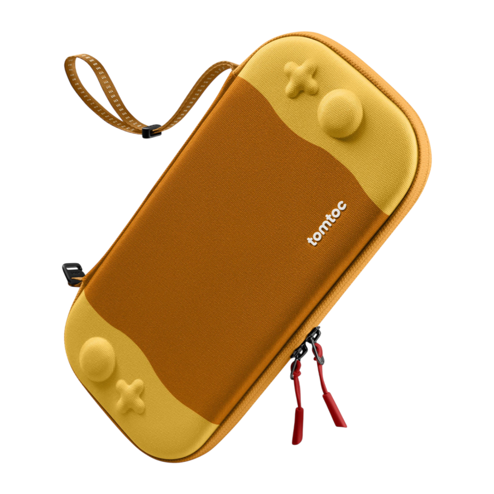 Тканевый чехол tomtoc FancyCase-G05 Slim Case Froz Edition для Nintendo Switch 2 Водостойкий укреплённый гибридный чехол с ремешком-ручкой и застёжками-молниями YKK. Вмещает до двенадцати картриджей с играми