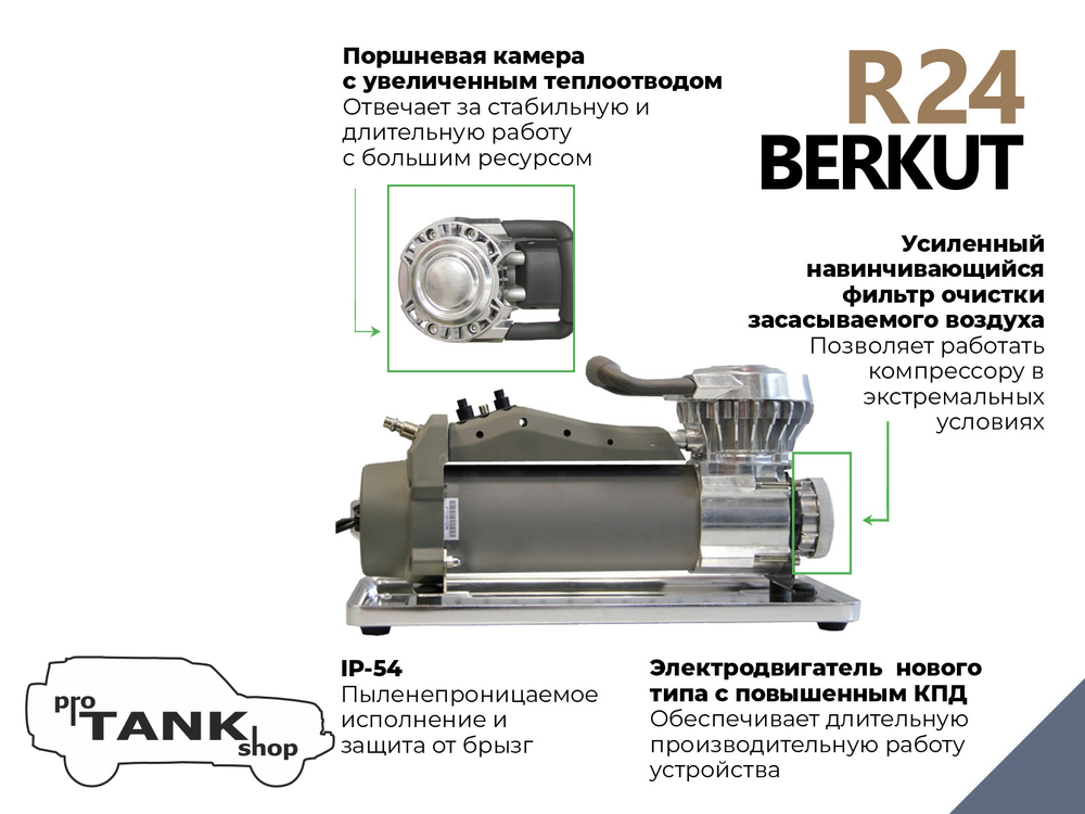 Компрессор автомобильный BERKUT R24