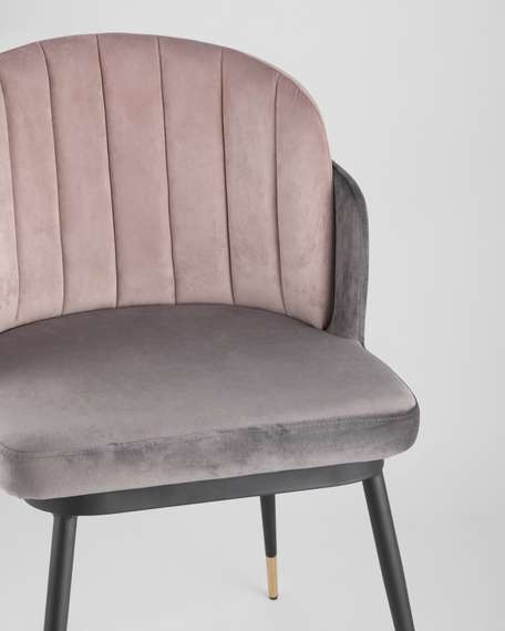 Стул Penn пыльно-розовый/серый