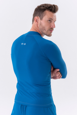 Мужской лонгслив Nebbia Functional T-shirt with long sleeves “Active” 328 Blue