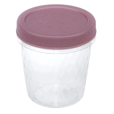 Банка для продуктов Ролл 0,5л Микс (разноцветный) 95x95x105 мм