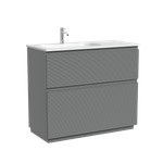 Тумба напольная SANCOS Folk Floor левая 995х445х850, c двумя ящиками оснащенными доводчиками, Ergraut soft, арт.FL100FLES