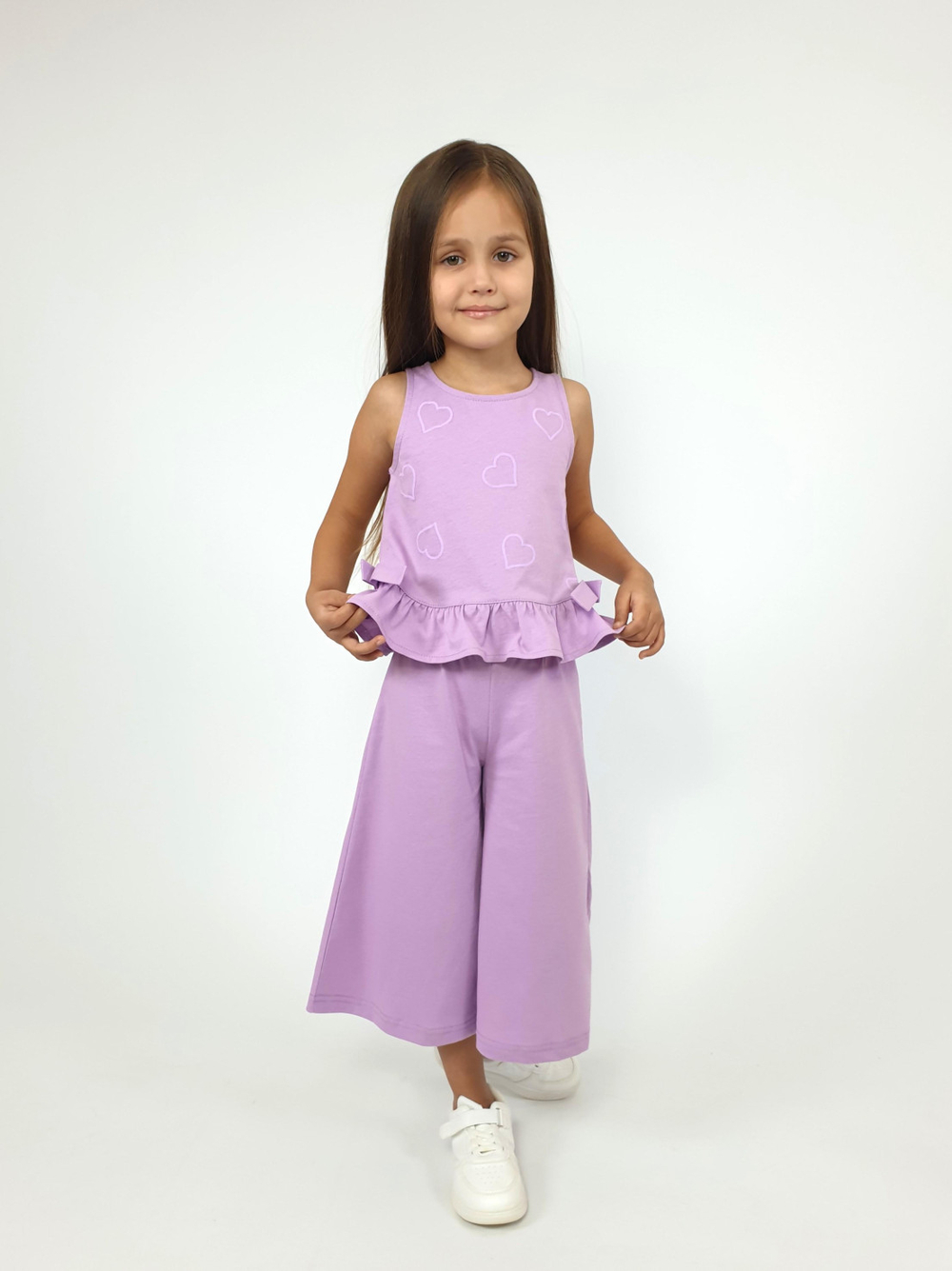 02-148-1 Комплект для девочки (туника+брюки)