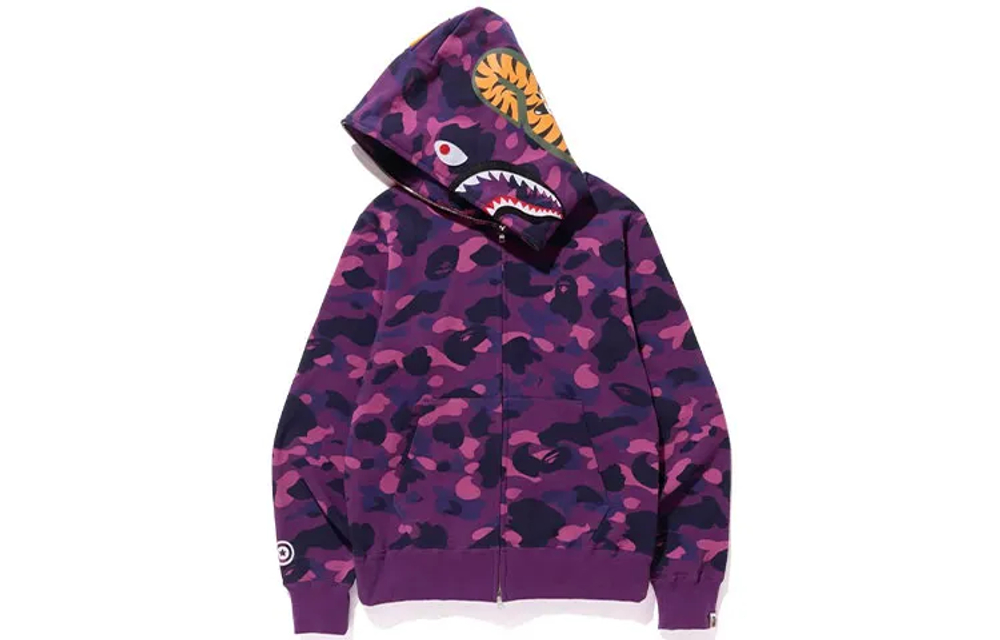 A Bathing Ape Color Camo Shark Full Zip Худи Ss23