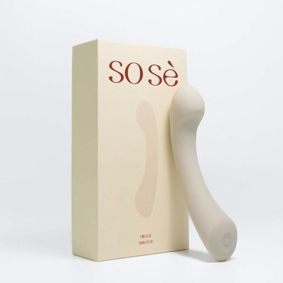 Серый вибростимулятор точки G Mirage - 17,8 см.