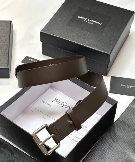 Ремень SAINT LAURENT с мотоциклетной пряжкой