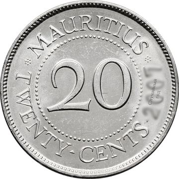 20 центов 1987-2016 Маврикий