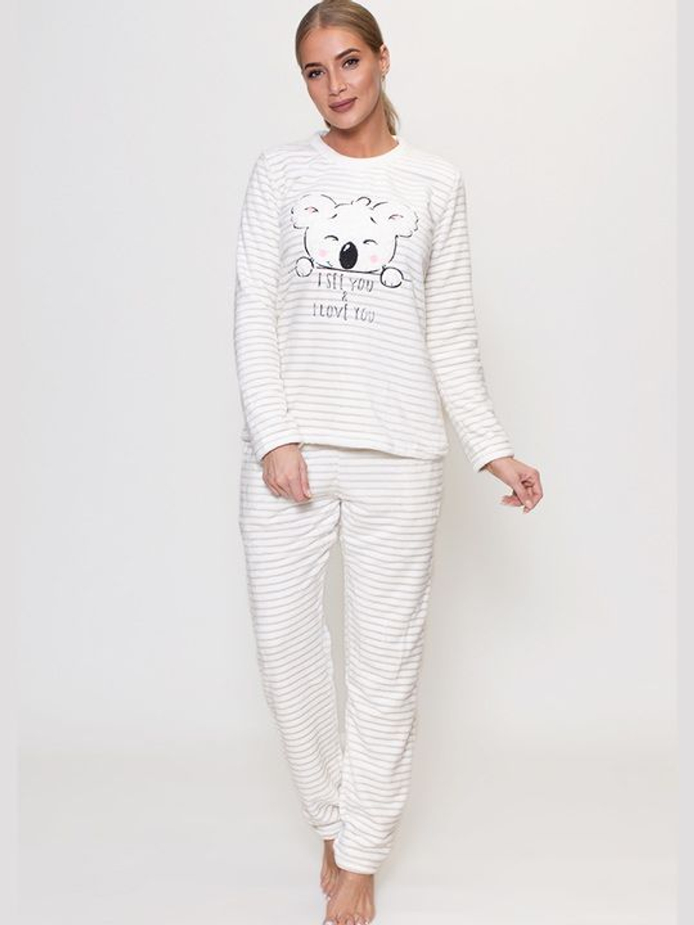 Очаровательный комплект с брюками (Размер: XL) (Цвет: белый)