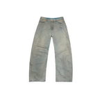 Джинсы Nothomme Monterest Limited Edition Vintage Washed and Distressed Curved Blade Jeans "Dirty Blue"
