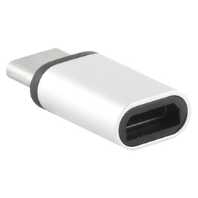 Адаптер MicroUSB - Type-C (тех.упак.) Белый