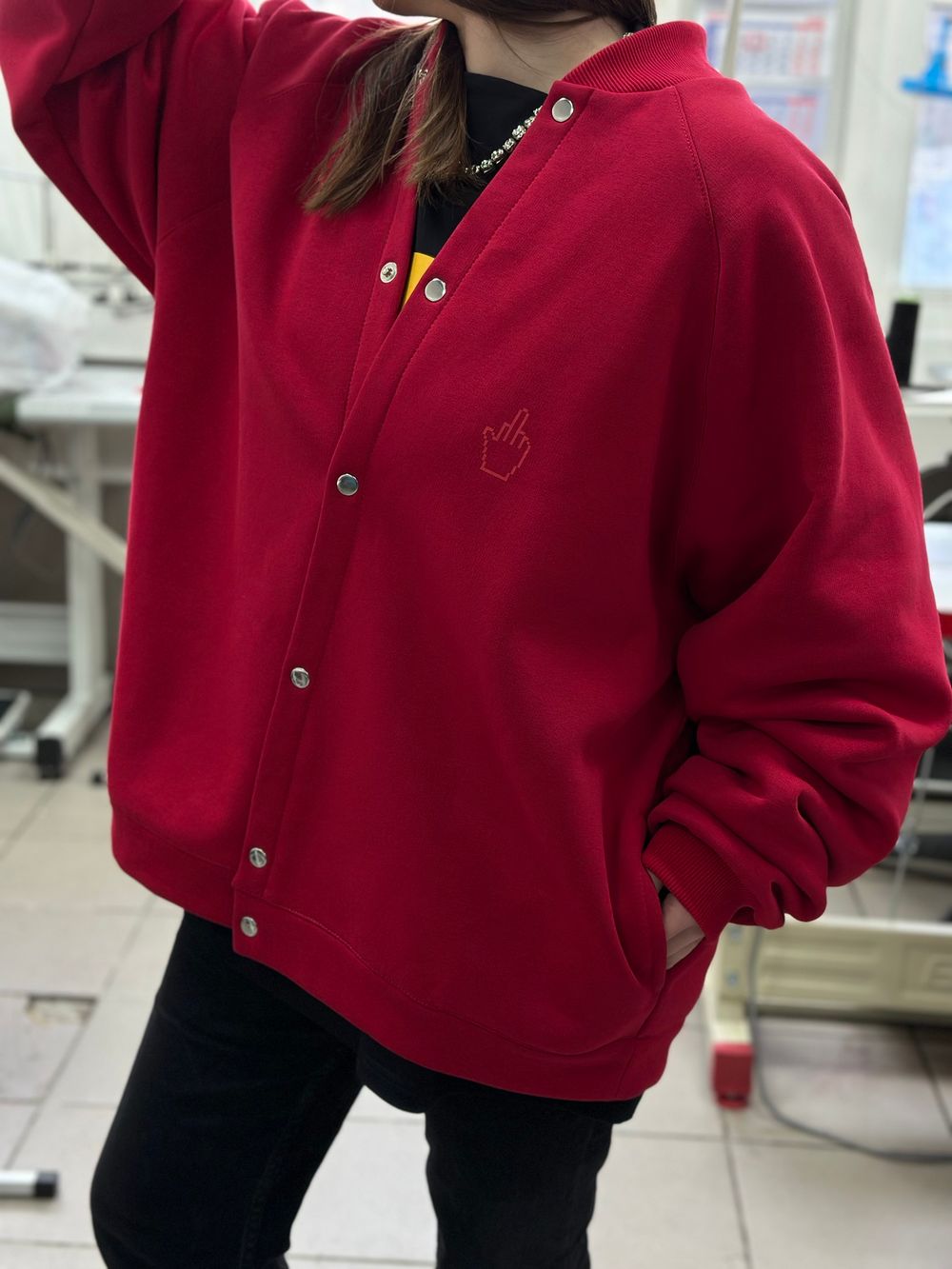 Бомбер оверсайз унисекс «ФАК» Бомбер оверсайз унисекс «ФАК»