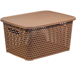 Ящик РОТАНГ с крышкой 4л. 280*185*126мм М2372