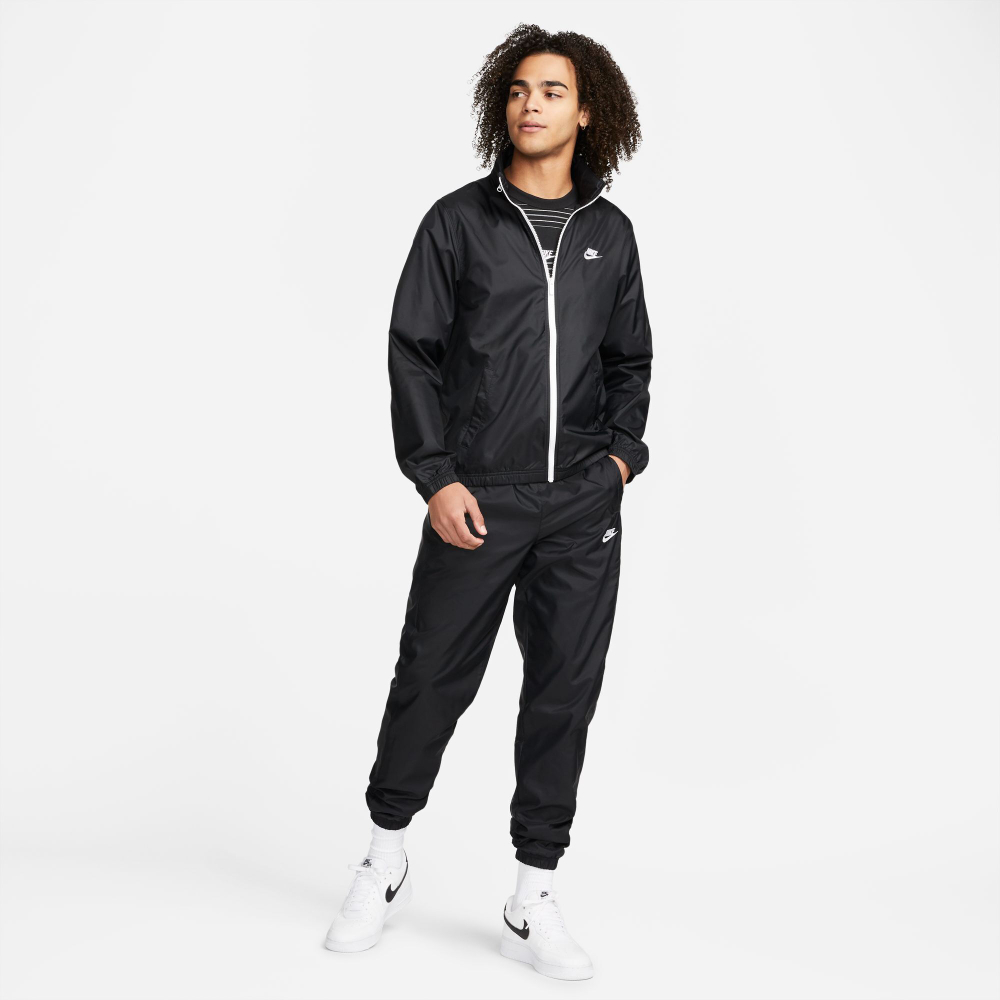Мужские теннисные Костюмы Nike Club Lined Woven Tracksuit Men - Black