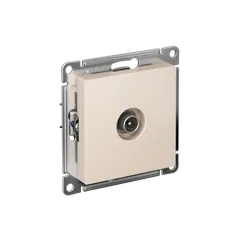 Розетка телевизионная проходная TV AtlasDesign 4дБ механизм беж. SE ATN000292