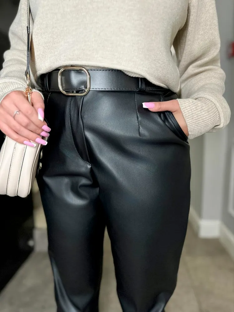 Брюки кожаные УК-304-1 Fabrika