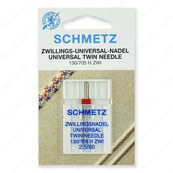 Иглы стандартные двойные 130/705H ZWI № 80/2.5 (1 шт.)