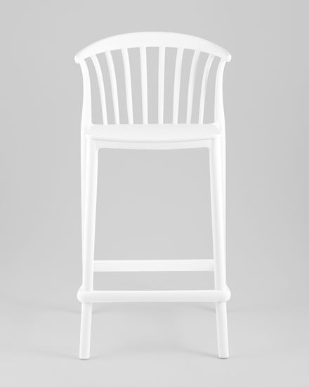 Стул полубарный Campo пластик белый