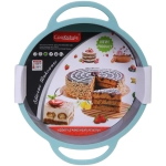 Форма силиконовая «CooKstyle» круглая с ручками, 30,5*23*4,5см, с металлической вставкой
