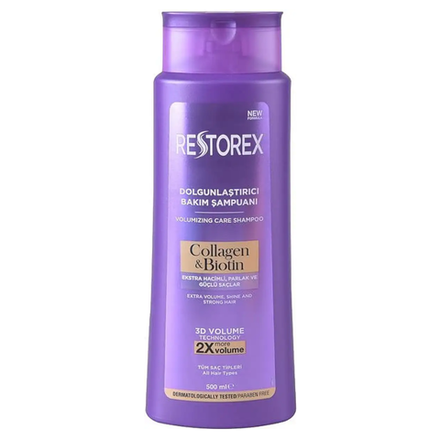 Шампунь RESTOREX Collagen&Biotin 500 мл