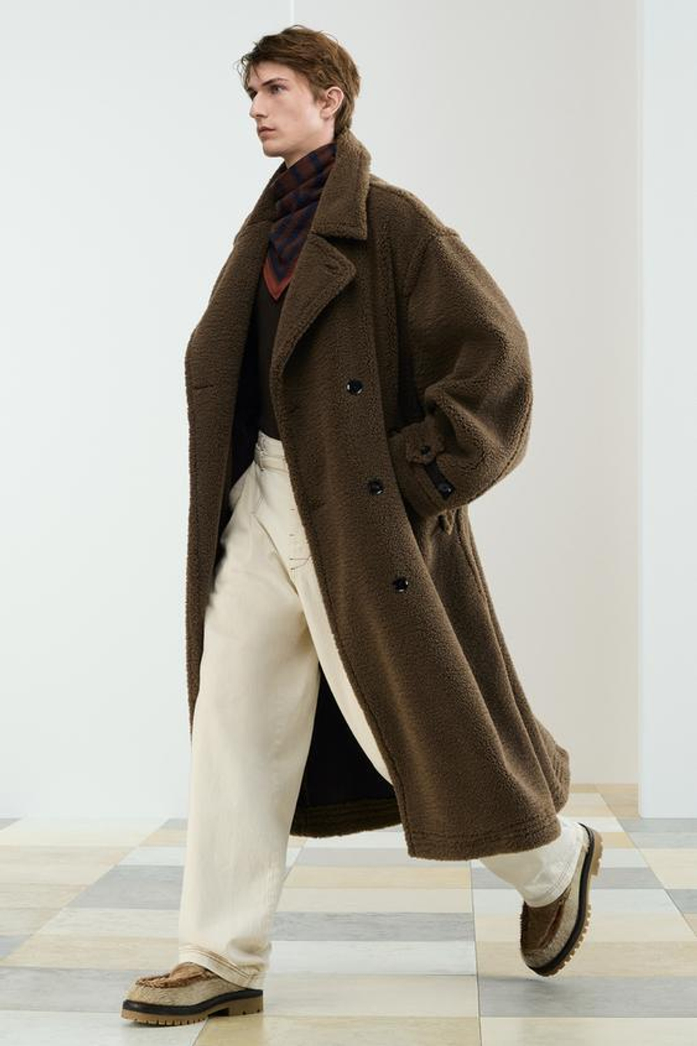 ZARA ПРЯМЫЕ БРЮКИ СВОБОДНОГО КРОЯ, ЭКРЮ