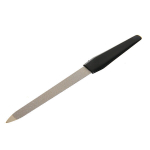 Пилка для ногтей металлическая на блистере «Ultramarine», цвет ручки черный, цвет пилки серебро,15см