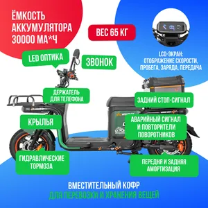 Электроскутер WENBOX U5 LUX 1500W (60V/30Ah) фото №3