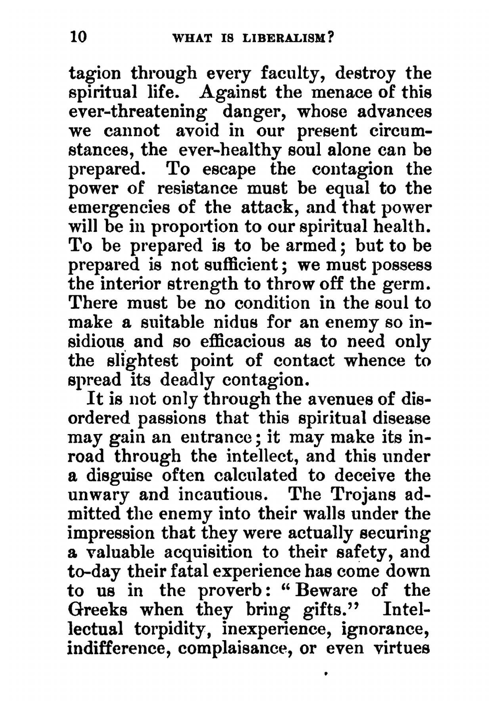What is liberalism? | Sardá y Salvany