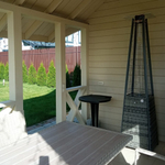 Уличный газовый обогреватель 13I Rotang Gray + Чехол