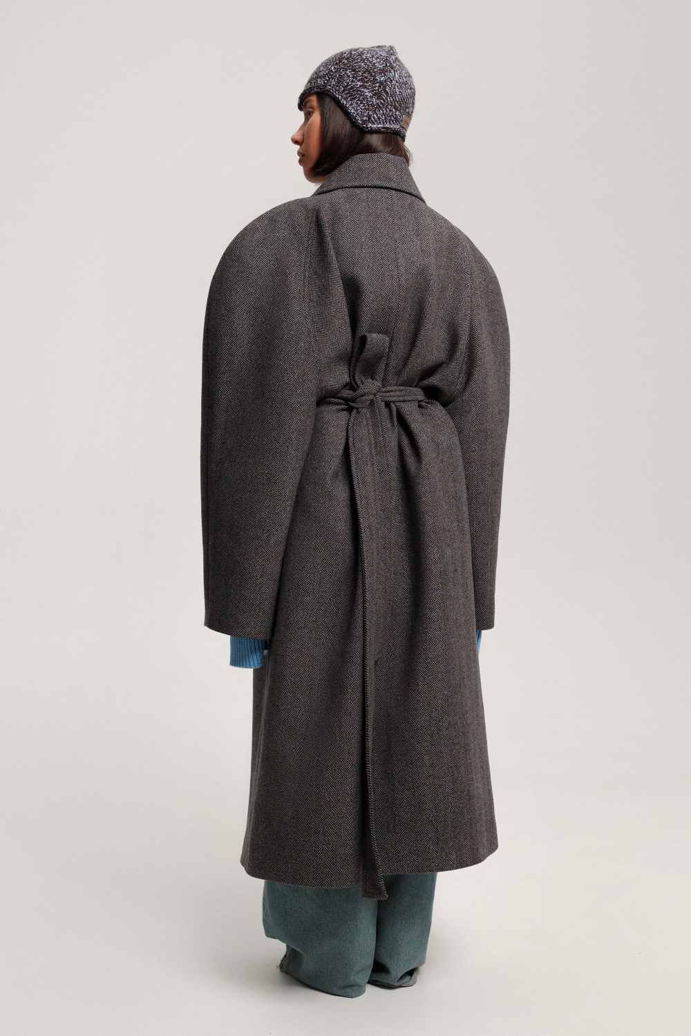 Пальто реглан миди