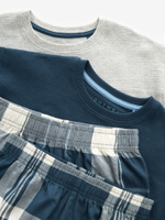 Пижама для мальчика Next 191-219, 2 шт., Синий, Серый