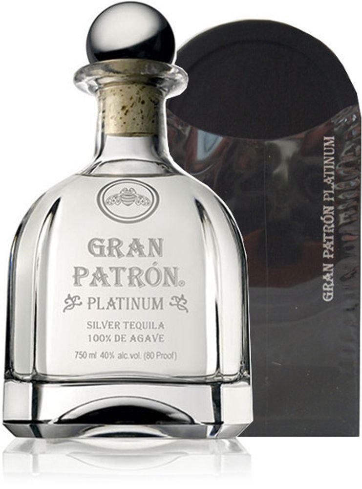 Текила Grand Patron Platinum gift box, 0.75 л
