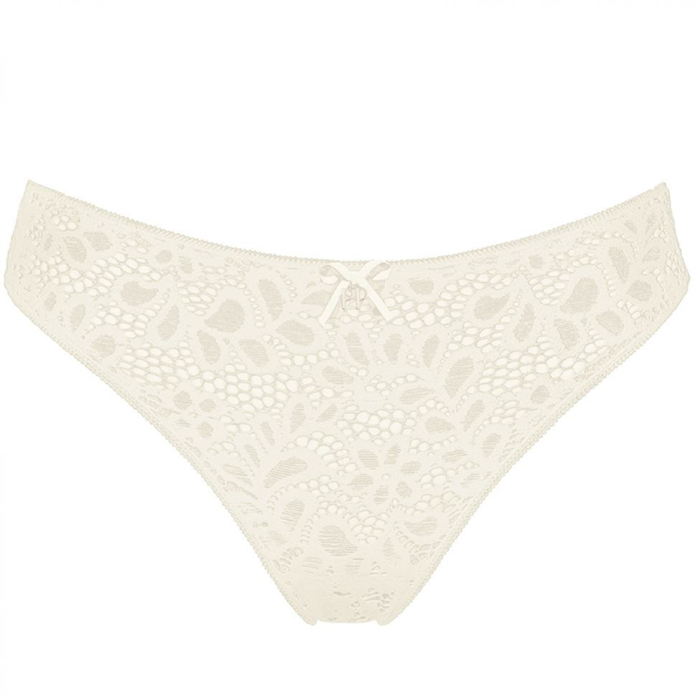 Кружевные трусики-бразилиана Amy (Размер: S) (Цвет: белый)