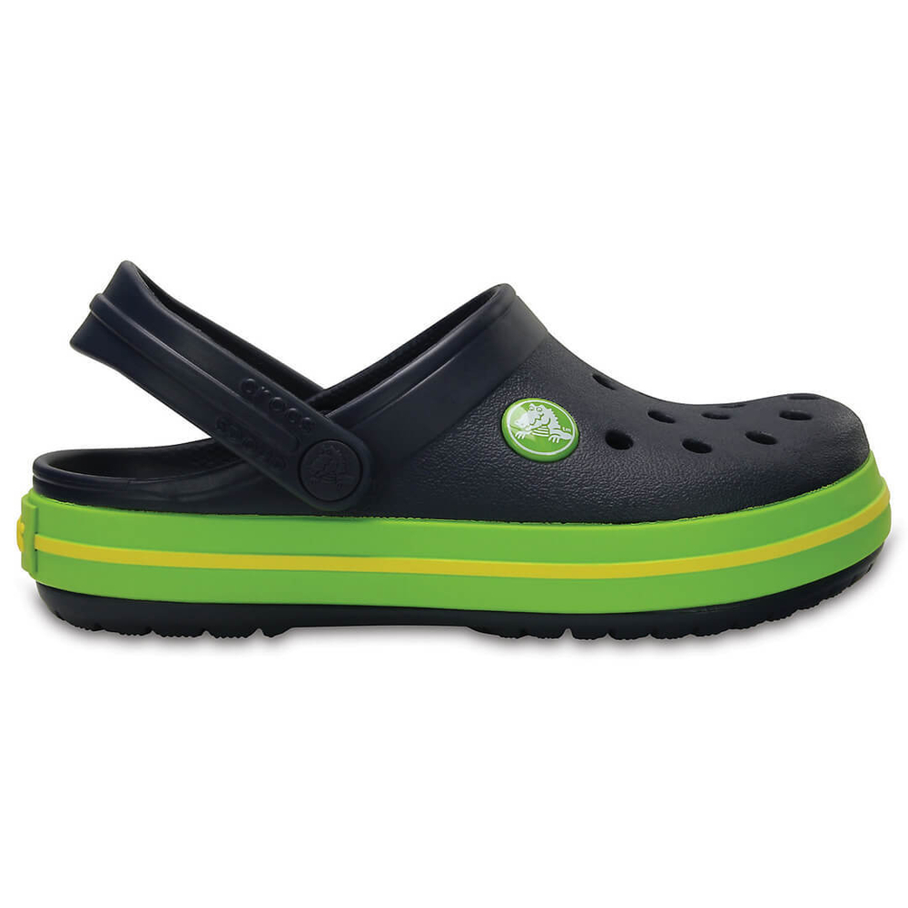 Детские сабо Crocs Crocband Navy/Volt Green