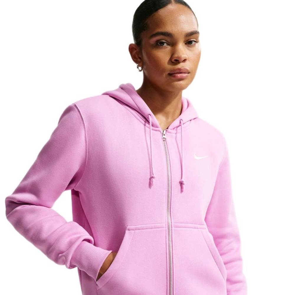 Женская теннисная куртка Nike Sportswear Phoenix Fleece - light magenta/sail